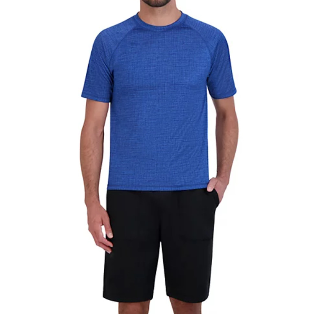 NWT Men's Zeroxposur Sun Protection Top Blue Dione Small